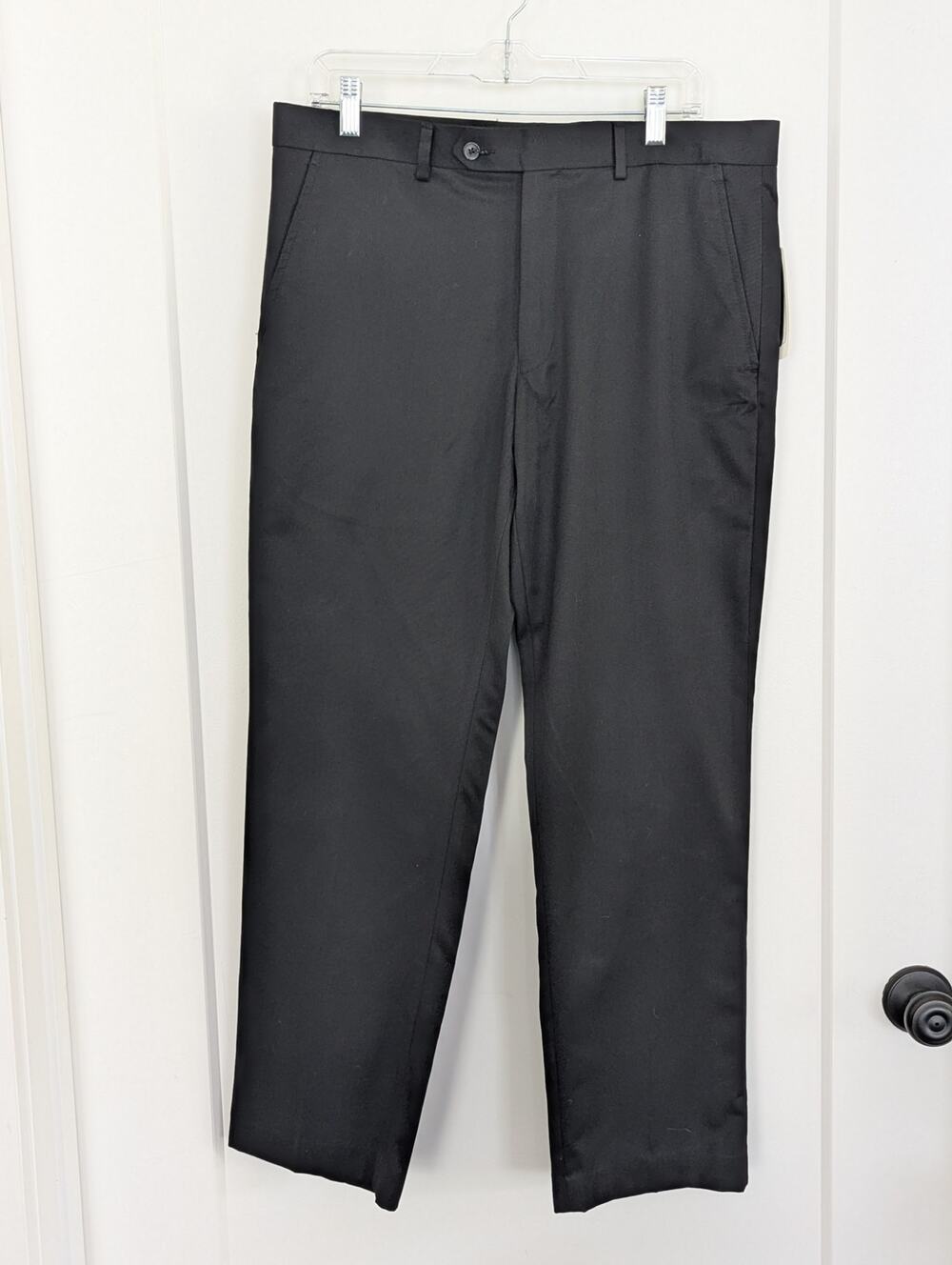 NWT Greg Norman Black Pants 36x30 (Measured 36x29) Dress Golf Chino